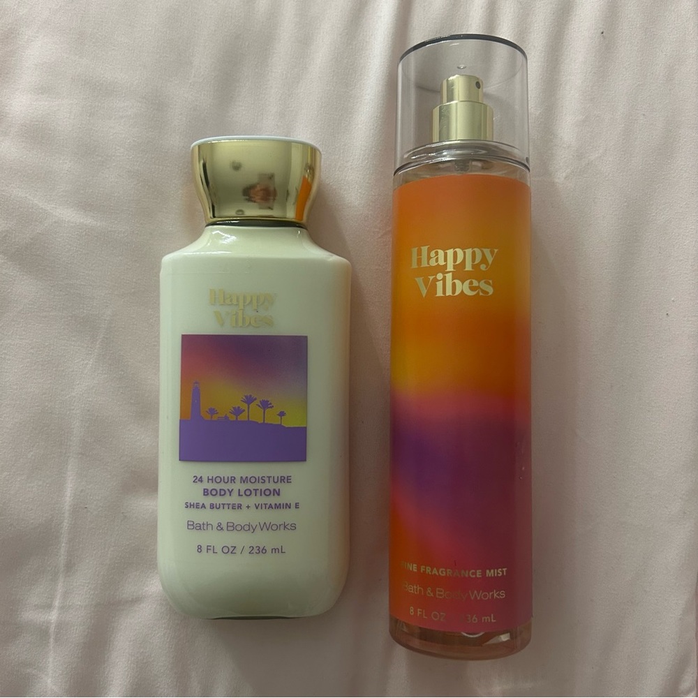 Happy Vibes Bath and Body Works Set